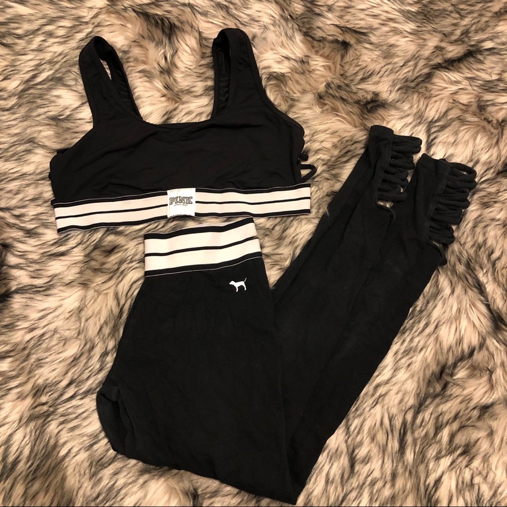 Victoria Secret Pink bra and legging set